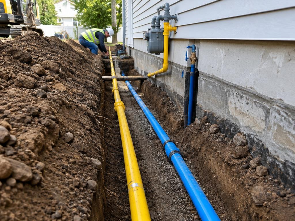 Gas & Water Lines